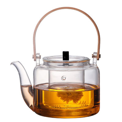 Χειροποίητα 1000ml καθαρίζουν Teapot Borosilicate υλικό Eco γυαλιού φιλικό προμηθευτής