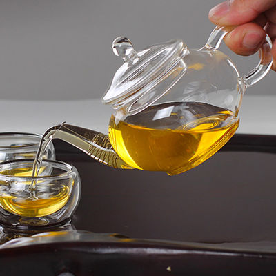 τοπ Teapot σομπών 8.5oz 250ml με Infuser, σαφής κατσαρόλα τσαγιού Pyrex με το φίλτρο γυαλιού προμηθευτής