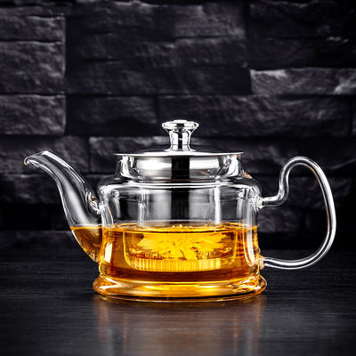Θερμικό Teapot Handblown με Infuser, χρωματισμένη κατσαρόλα Infuser Borosilicate προμηθευτής