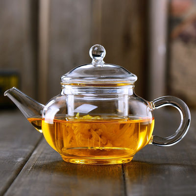 Υγιές Teapot Infuser τσαγιού γυαλιού, ανθεκτικό στη θερμότητα όλο Teapot γυαλιού με το φίλτρο προμηθευτής