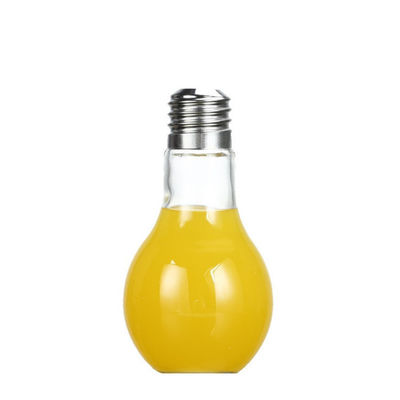 Μπουκάλι ποτών γυαλιού μορφής λαμπών φωτός με την ικανότητα καπακιών/πελατών αχύρων προμηθευτής