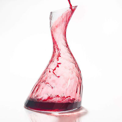 Προσαρμοσμένες χειροποίητες καράφες ποτού γυαλιού, συσκευή εμπλουτισμού σε διοξείδιο του άνθρακα κόκκινου κρασιού Lightweght προμηθευτής