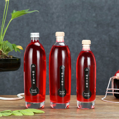 Εφοδιασμένο σαφές μπουκάλι νερό φρούτων κρυστάλλου, κοκτέιλ/μπουκάλι γυαλιού κατανάλωσης κρασιού προμηθευτής