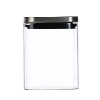 Ξηρό μεταλλικό κουτί κουζινών γυαλιού τροφίμων 500ml Borosilicate προμηθευτής