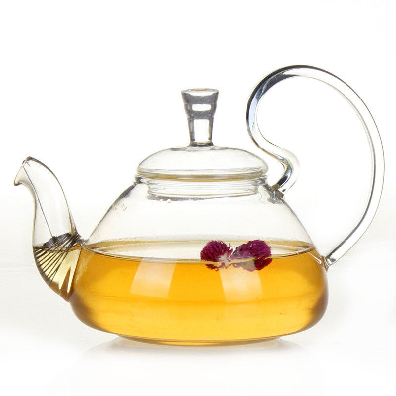 Μικρό Teapot γυαλιού χαλαρών φύλλων σαφές με το διηθητήρα γυαλιού/καπάκι Eco φιλικό προμηθευτής