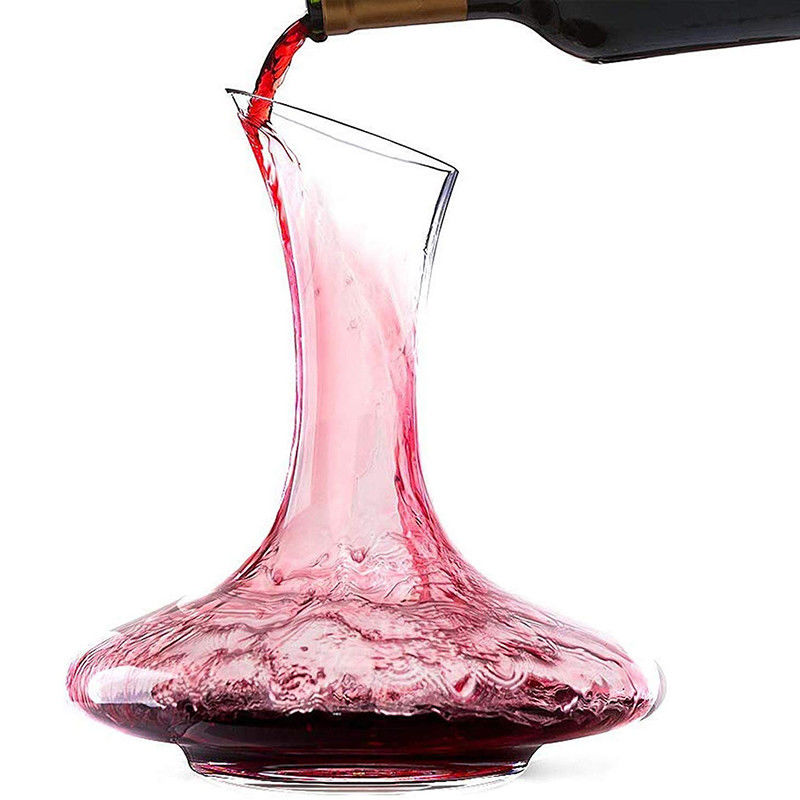 Εξατομικευμένη καράφα κρασιού γυαλιού κρυστάλλου φγμένη χέρι ικανότητα 1200ml/1800ml προμηθευτής