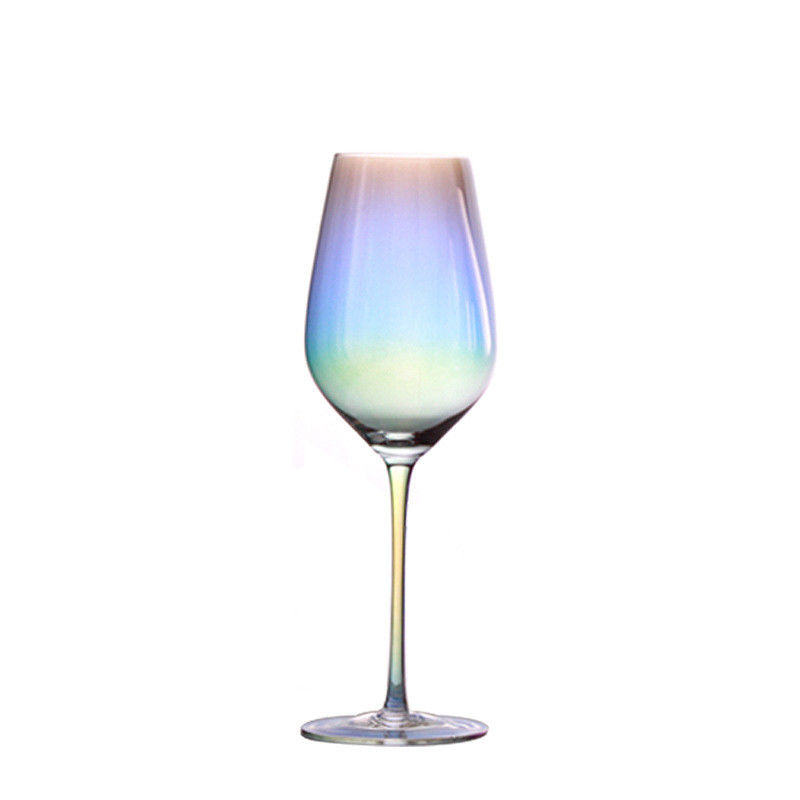 Ηλεκτρολυτικό γυαλί κρασιού ουράνιων τόξων, διαφανές Burgundy σύνολο καραφών γυαλιού κρασιού προμηθευτής