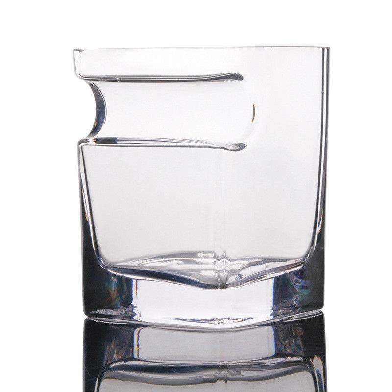 Τα γυαλιά κρασιού κρυστάλλου πούρων κοιλαίνουν το διπλό ντεμοντέ παχύ κατώτατο σημείο για το ουίσκυ προμηθευτής