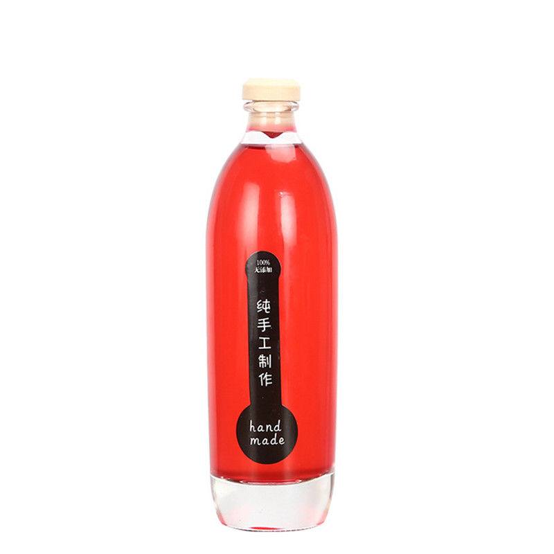 Εφοδιασμένο σαφές μπουκάλι νερό φρούτων κρυστάλλου, κοκτέιλ/μπουκάλι γυαλιού κατανάλωσης κρασιού προμηθευτής
