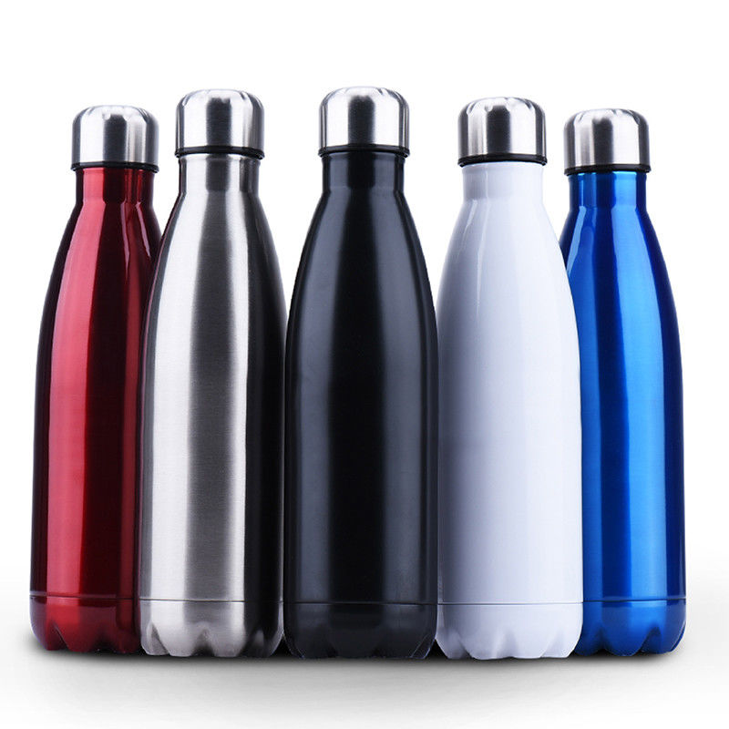 Μονωμένο μπουκάλι νερό ανοξείδωτου, κενό αθλητικό μπουκάλι μορφής κόλας προμηθευτής