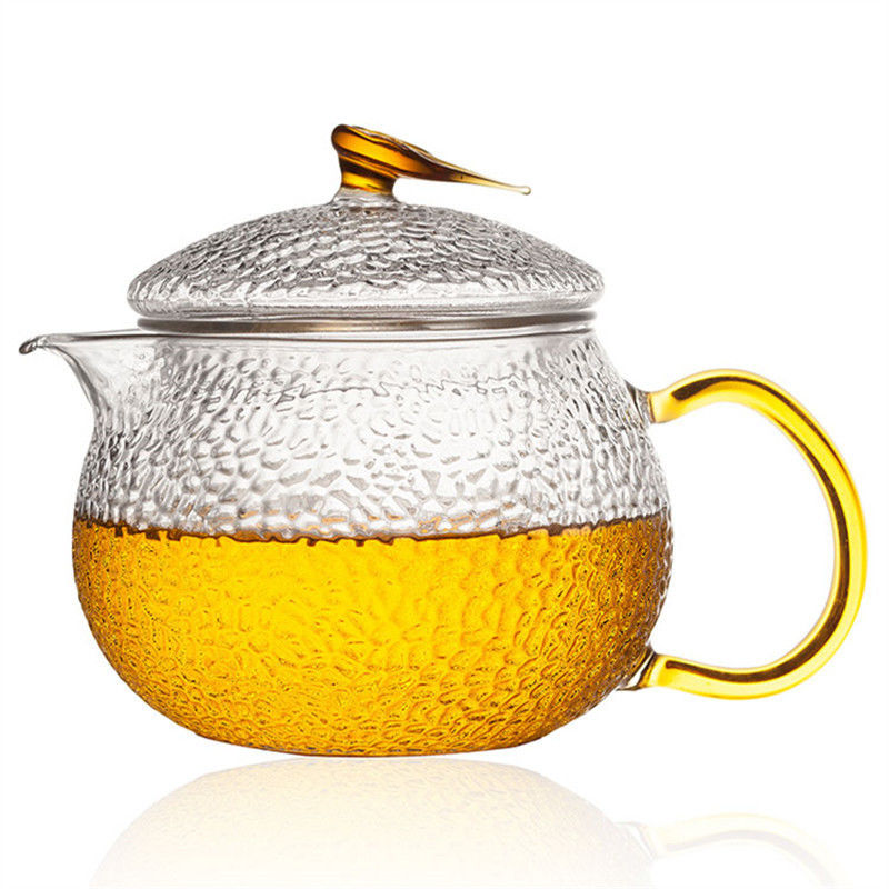 Υψηλής θερμοκρασίας ανθεκτικό Teapot γυαλιού Borosilicate, Teapot λουλουδιών φίλτρων γυαλιού σύνολο προμηθευτής