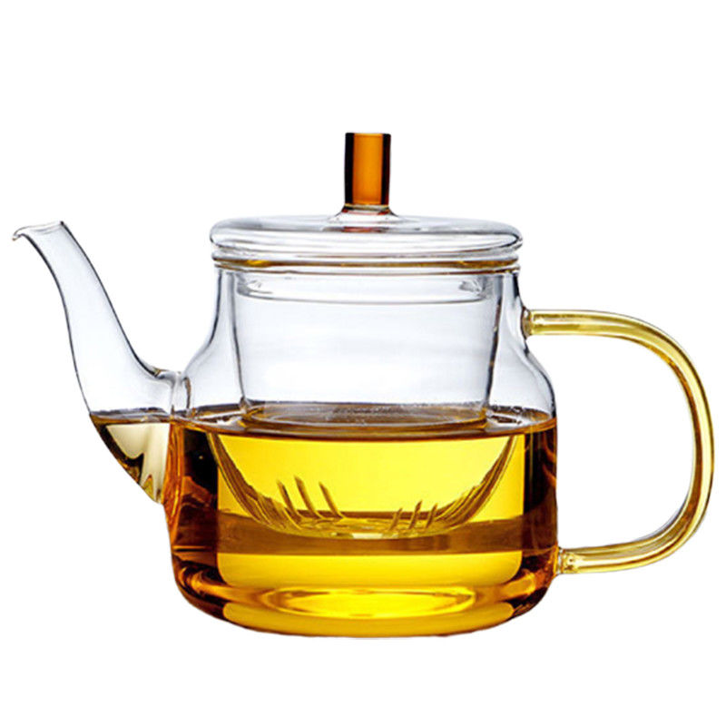 Ανθεκτικό ασφαλές Teapot Stovetop, σαφές Teapot γυαλιού Borosilicate με Infuser προμηθευτής