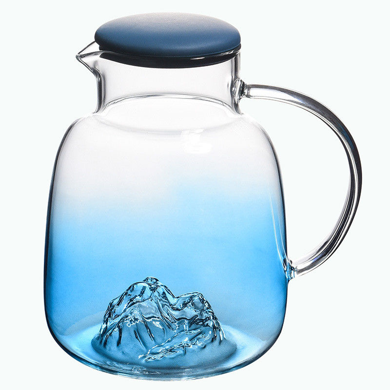 Το ποτό 1800ml χυμού δίνει την ανθισμένη στάμνα νερού γυαλιού προμηθευτής