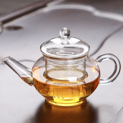 Υγιές Teapot Infuser τσαγιού γυαλιού, ανθεκτικό στη θερμότητα όλο Teapot γυαλιού με το φίλτρο προμηθευτής