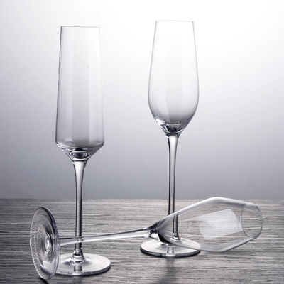 Τα γυαλιά κρασιού κρυστάλλου πολυτέλειας προήλθαν πολύ αμόλυβδα γυαλιά φλαούτων CHAMPAGNE προμηθευτής