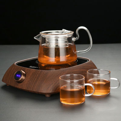 Κομψό σαφές Teapot γυαλιού ύφος άνθισης που σφυρηλατείται για τη οικογενειακή ζωή/το γραφείο προμηθευτής