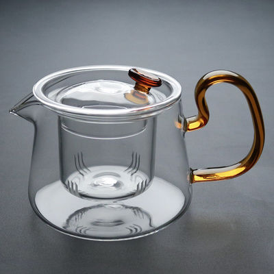 Κομψό σαφές Teapot γυαλιού ύφος άνθισης που σφυρηλατείται για τη οικογενειακή ζωή/το γραφείο προμηθευτής