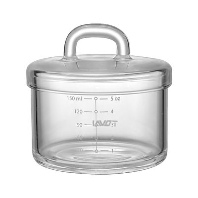 Σαφή κύπελλα γυαλιού μικροκυμάτων 150ml BPA ελεύθερα Borosilicate προμηθευτής